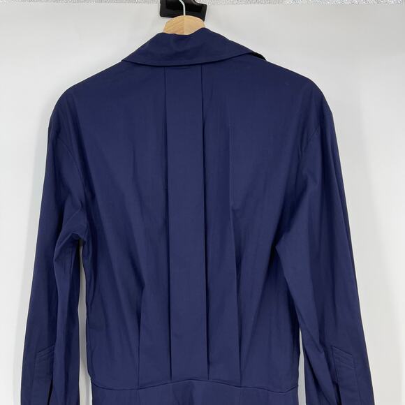 THE ATTICO | NWT Long Sleeve Shirt Mini Dress in Navy Blue IT 38 / US 0 - Picture 11 of 16